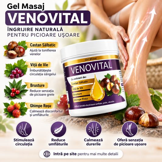 VENOVITAL - Gel calmant pentru picioare grele