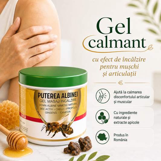 Puterea Albinei – Gel calmant cu efect de încălzire